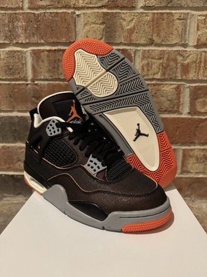 New Nike Air Jordan 4 Retro Starfish Black Sail CW7183-100 Women s 8.5 Men s 7