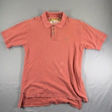 Pusser s Island Wear Polo Shirt Men L Coral Short Sleeve Caribbean Resort Casual