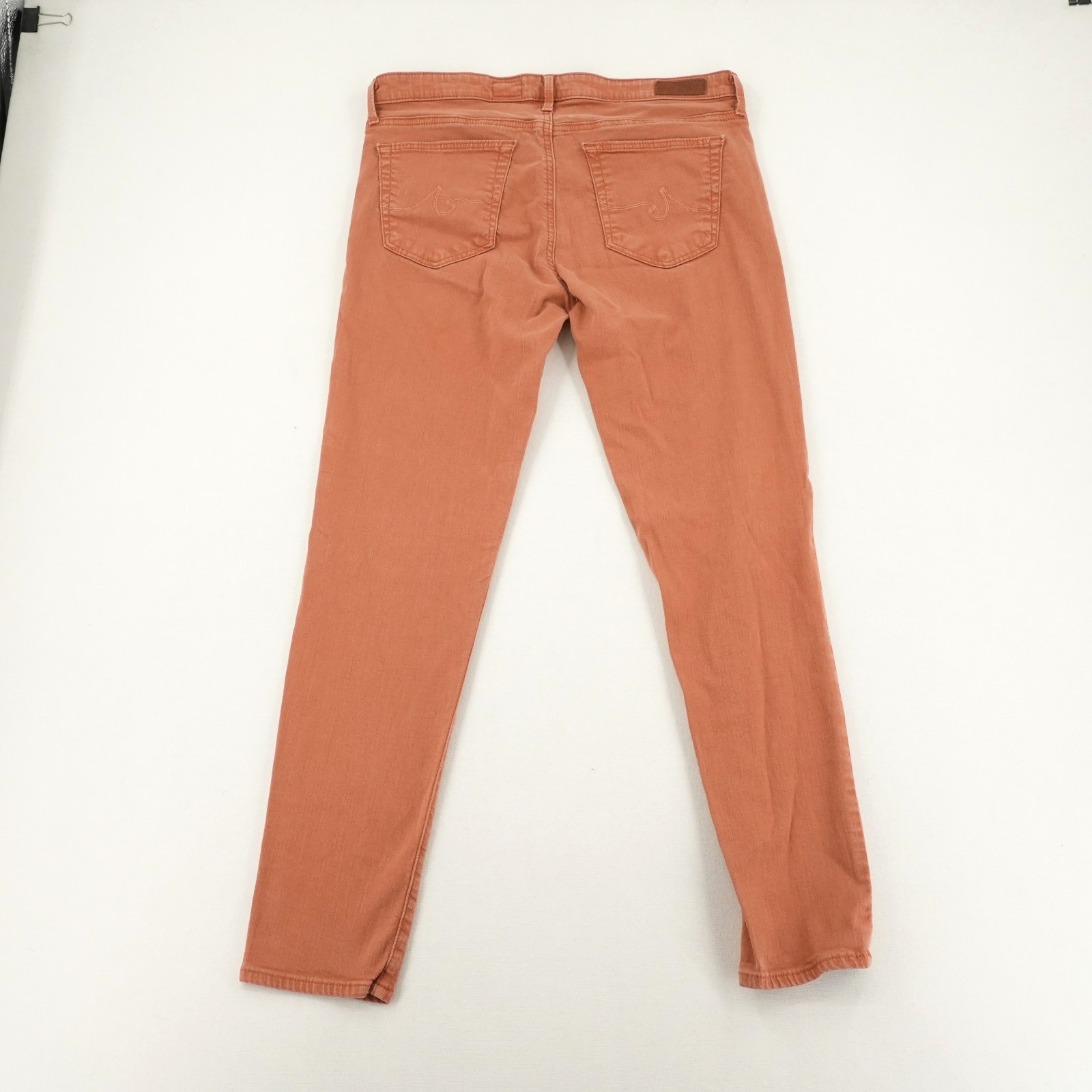 AG Adriano Goldschmied Mid-Rise Skinny Jeans Light Coral Women's Denim