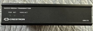 Crestron QM-TX Quick Media Transmitter BNC RJ45 Terminal Block Black 24V