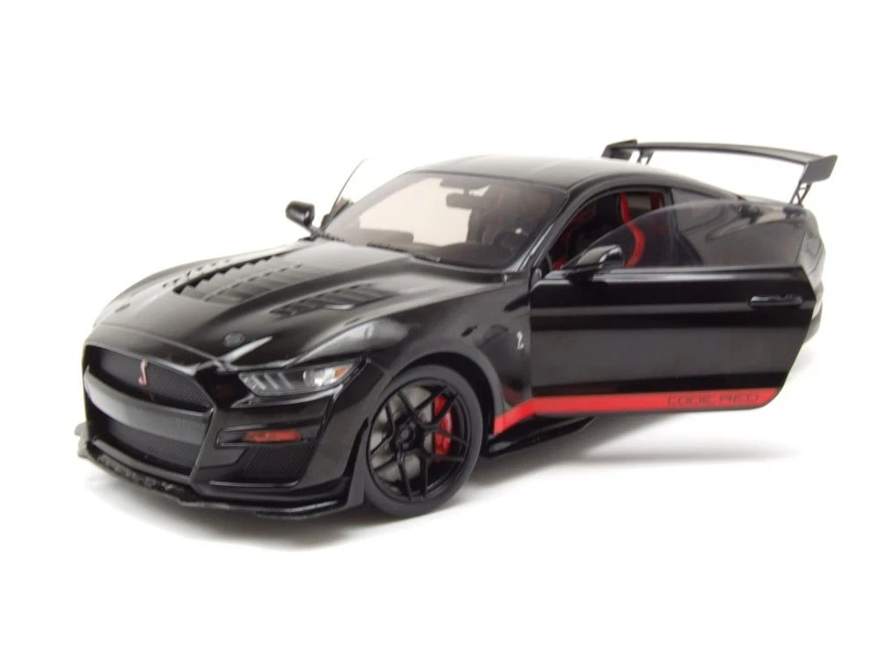 Ford Shelby Mustang GT500 CODE RED 2022 Nero Modellino 1:18 Solido - Immagine 4 di 4