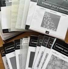 Stampin' Up New and Used Embossing Folders - you choose Volume Discount  