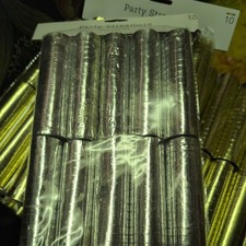  10 Rolls silver  Party Streamers Decorations Birthday Celebration Parties