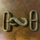CIVIL WAR C.S.A. CONFEDERATE SNAKE BELT BUCKLE NON DUG BLOCADE RUNNER ITEM