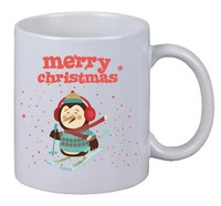 "Kaffee Tasse \"Merry Christmas\" X-Mas Pinguin Pinguine Polar SüDpol Santa Frost"