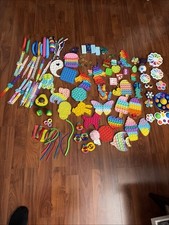 Huge Lot Of Fidget Sensory Toys Pop It Pop Tubes 115  Pieces. In Great Shape