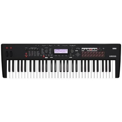KORG KROSS2-61-MB Keyboard Synthesizer Cross 61 Tasten Super Matt Schwarz Neu