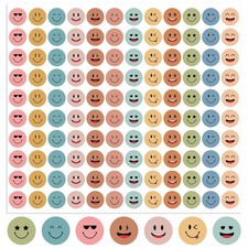 7200Pcs Happy Smile Face Stickers, Boho Mini Smiley Face Stickers Classroom T...