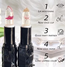 Mirsist Clear Flower Jelly Lipstick Stick Moi...