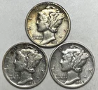 Photo of a 1938-D Mercury Dime from an eBay listing that sold on Jul 18, 2026