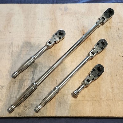 Snap On 3/8 Drive Flex-Head Ratchet Set | FLLF80 FLF80A FF80A FKF80A