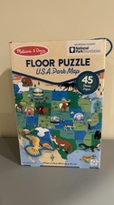 Melissa  Doug National Parks USA Map 3x2 Feet Large Floor Puzzle 45 Piece NEW