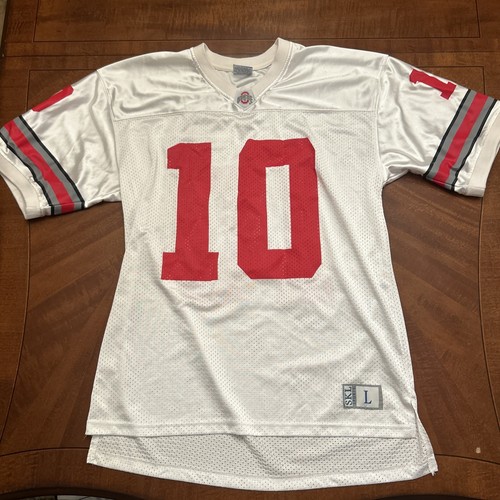 Ohio State Buckeyes Football Trikot Erwachsene Large weiß #10 Smith OSU Alternative