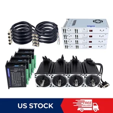 STEPPERONLINE 4 Axis 12Nm Nema34 Closed Loop Stepper Motor Driver CL86T V4.1 Kit