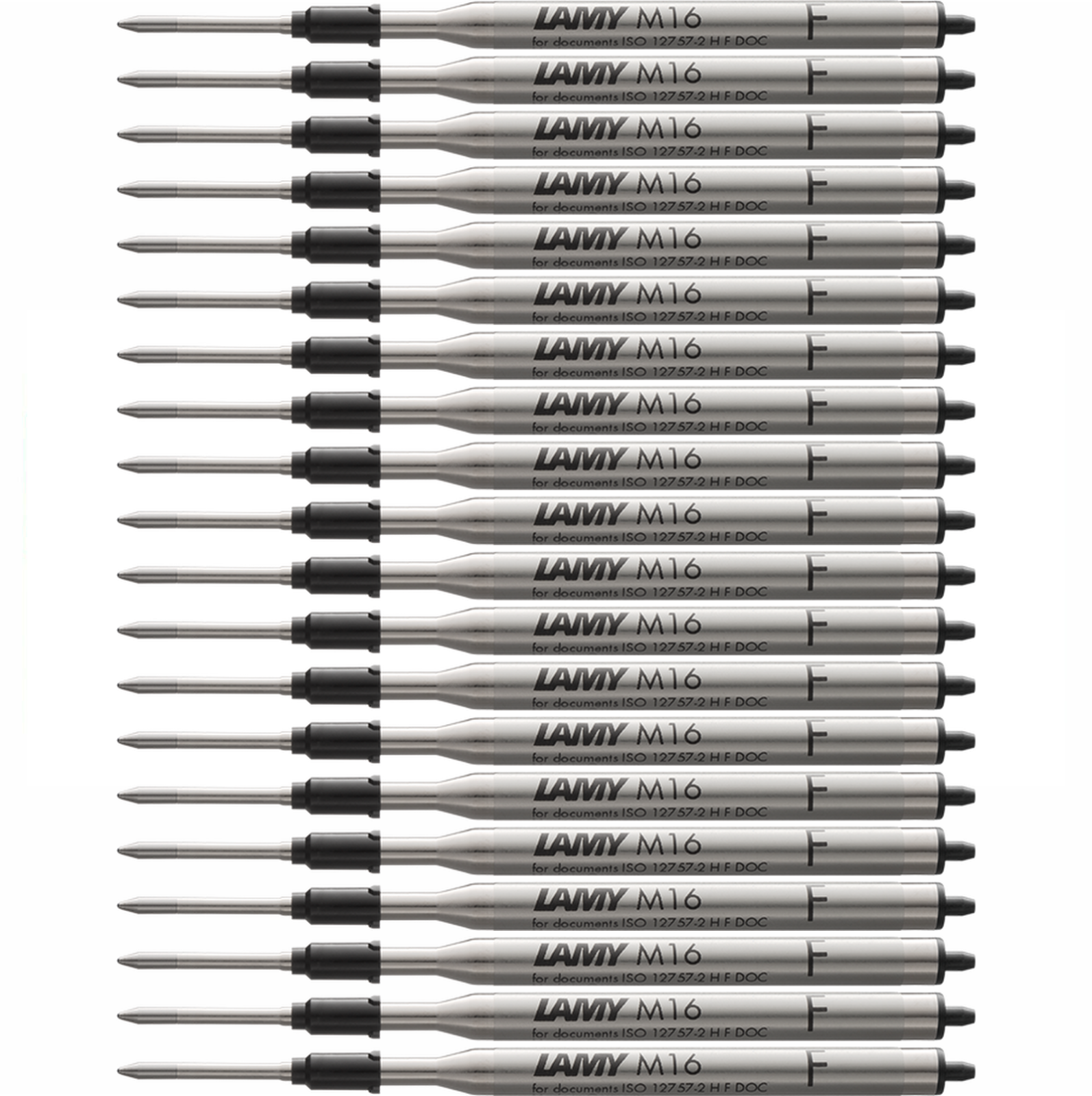 LAMY M16 Ballpoint Pen Refill - Fine - Black Ink - Pack of 20