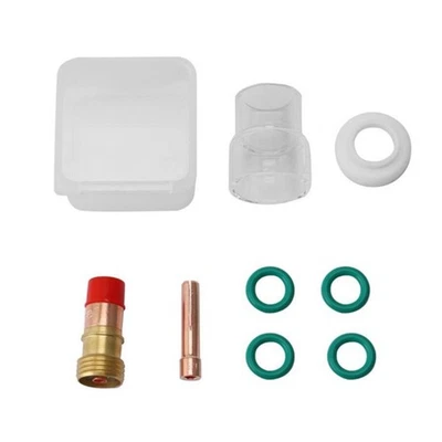 8Pcs 1/8" Torch Kit Collect Kit 12 Glass Cup Gas Lens for WP-17 WP-26 WP-18 - Bild 1 von 4