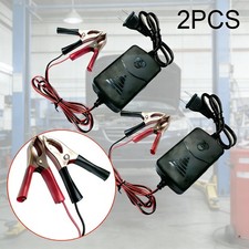 2pcs 12v Rv Car Battery Charger Maintainer Fits For Truck Motorcycle Atv Auto Us