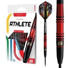 Image of GOAT Athlete Red 90% Tungsten Steel Tip Darts