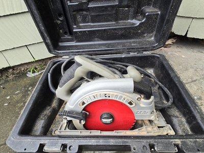#ad PORTER CABLE 324MAG circular saw w Hard Case amp; Blades $105.99
