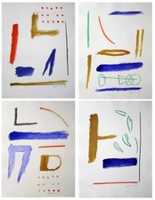 Albert Ràfols-Casamada: Ritmes i Espais 1-4, 2005 (firmato a mano)