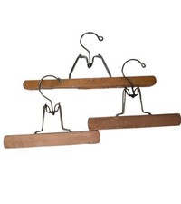 Vintage Wooden Pants Clamp Hanger The Setwell 2 Unbranded