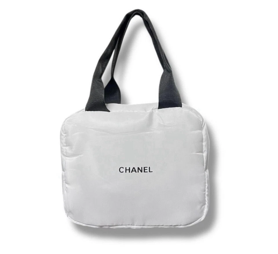 Белый косметический пухлый мешок косметики сумка мини Boston сумка с ручкой - Изображение 2 из 4