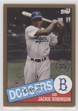 2020 Topps 1985 Topps Baseball Gold 17/50 Jackie Robinson #85-22 HOF k4s