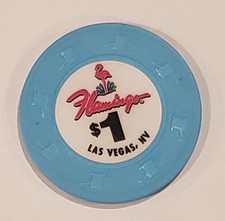 1.00 Chip Flamingo Las Vegas Nevada 1.00 Chip Flamingo Las Vegas Nevada