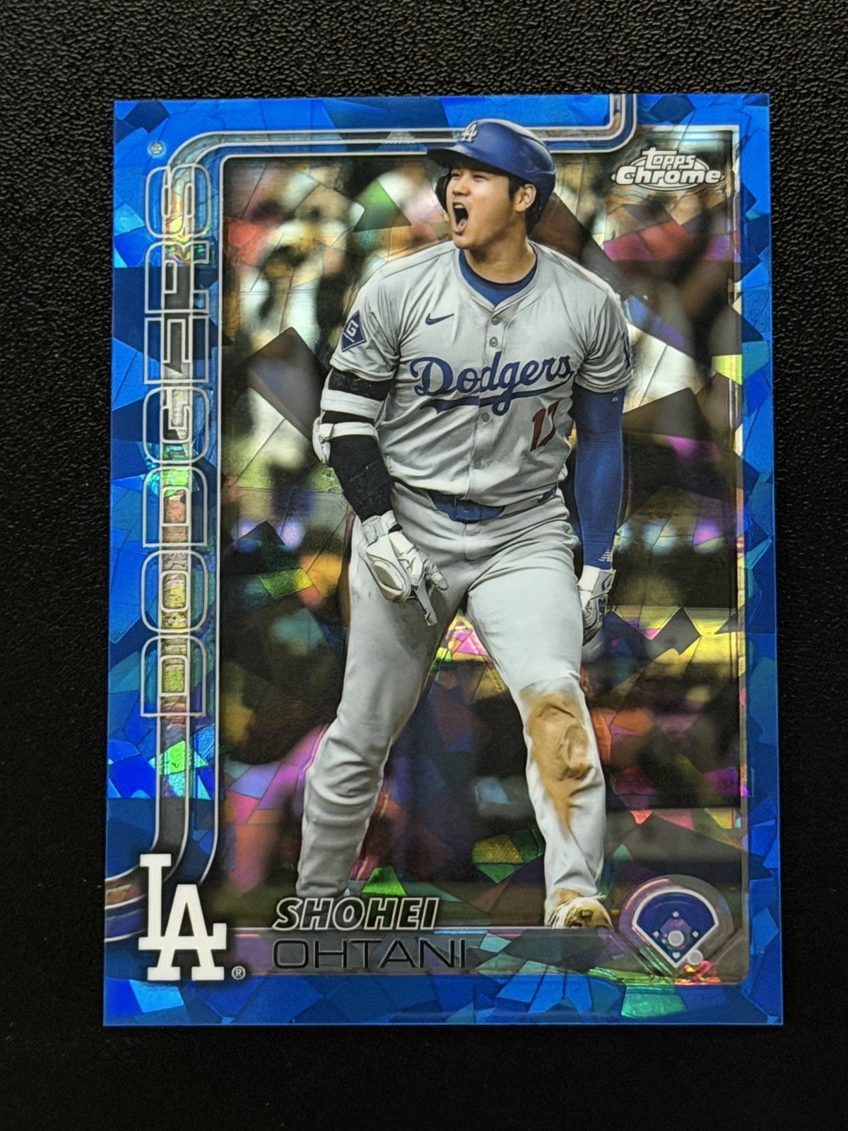Shohei Ohtani 2025 Topps Chrome Sapphire Image Variation #1 Los Angeles Dodgers