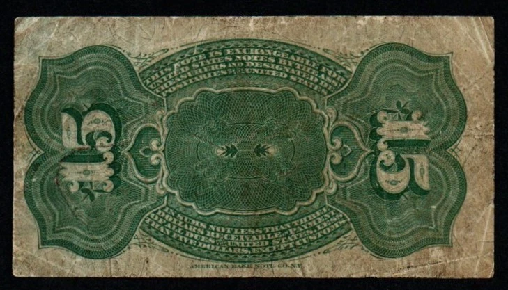 1869-1875 15c 4th Issue COLUMBIA VF Fractional Currency! - Image 2 of 2