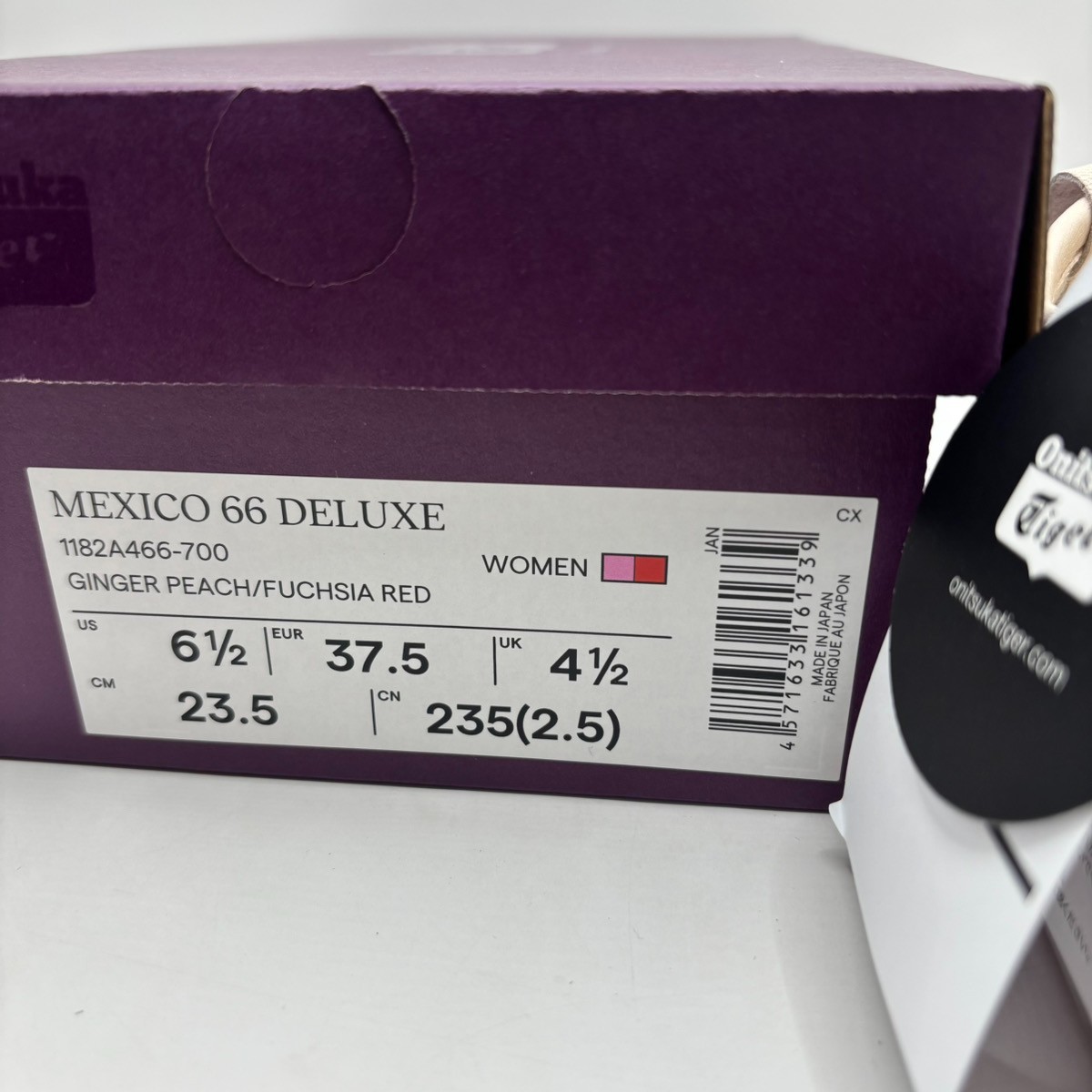 Onitsuka Tiger MEXICO 66 DELUXE 1182A466 700 GINGER PEACH FUCHSIA
