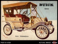 1954 Topps World on Wheels #4 Buick Giocattolo Tonneau 1910 4 - VG/EX