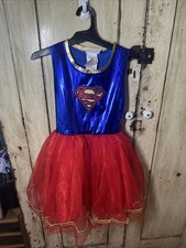 Supergirl Tutu Dress Rubie's Red/Blue Halloween Costume Girls Medium