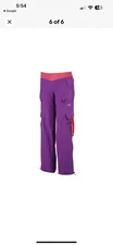 Zumba Fitness Cargo Pants Women's Size Medium Purple Athletic Dance Nylon