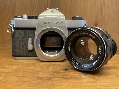 *Near Mint ++* Pentax Super Takumar 55mm F/1.8 Lens w/ Bonus SL Camera From JPN