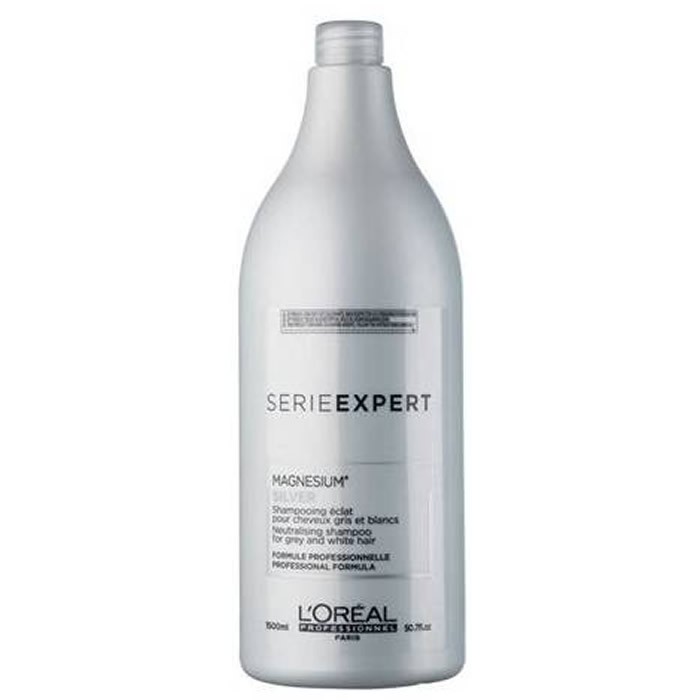 Shampoo Antigiallo Capelli Grigi Bianchi | L'Oreal Serie Expert Silver 1500 ml - Immagine 3