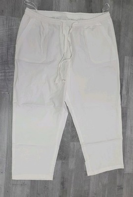 SOMMER CAPRI HOSE IN WEIß GR. 46 NEU A294