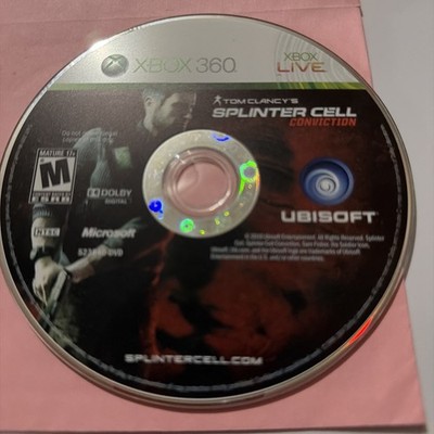 Tom Clancys Splinter Cell Conviction Microsoft Xbox 360 Disc Only Tested & Works