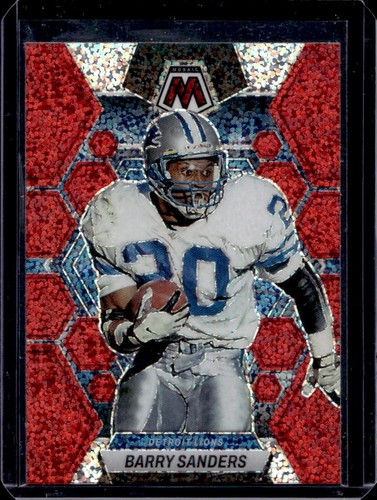 2023 Panini Mosaic Barry Sanders Red Sparkle #190 Lions