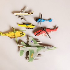Toy Airplane And Helicopter Lot Of 6