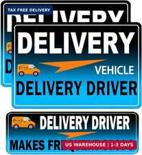 Flex Delivery Driver Car Magnet, 3PCS Frequent Stops Removable Set, Delivery Veh