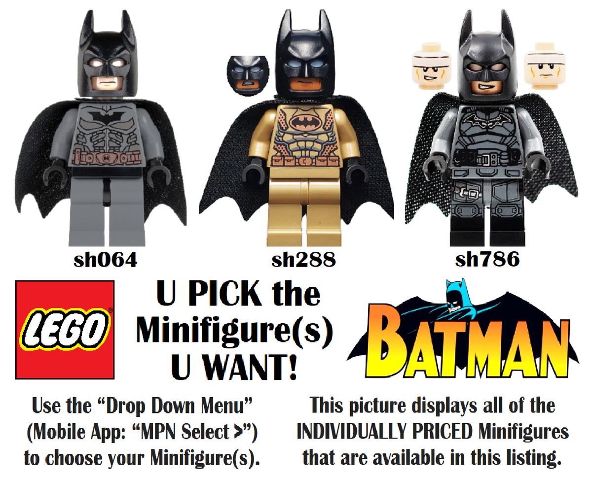 Genuine LEGO U PICK DC Comics Super Heroes BATMAN Minifigures