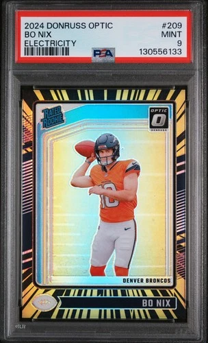 2024 PANINI DONRUSS OPTIC ELECTRICITY #209 BO NIX ROOKIE RC 6/75 PSA 9