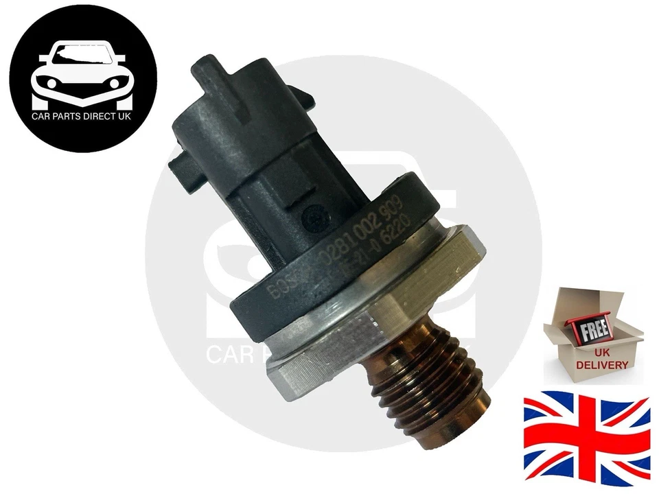 BMW 3 5 7 SERIES X5 2.5 3.0 D XD 0281002909 FUEL RAIL HIGH PRESSURE SENSOR - Image 2 of 2