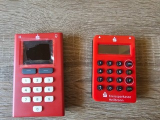 Zwei Tan Generator Reiner SCT tanJack QR TAN Generator Sparkasse Bank Bitte Lese