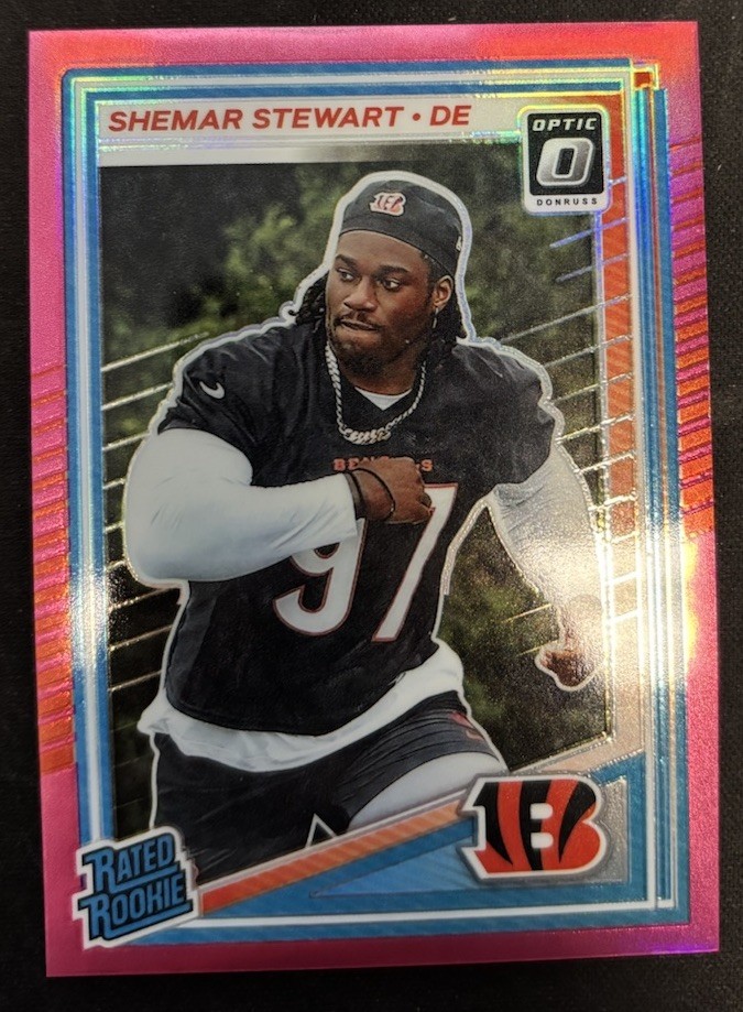 2025 Panini Donruss Optic - Rated Rookie Shemar Stewart #260 Pink Prizm (RC)