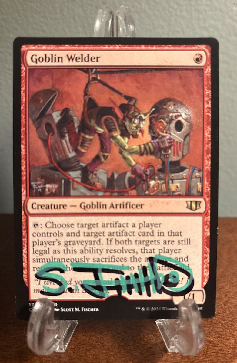 MTG Goblin Welder Signed Painted Scott M Fischer Artist Proof
