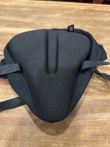 Bikeroo Comfort Bike Seat Cushion, Padded Gel Cover for Exercise, Black, X-Large