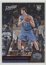 2016-17 Panini Prestige Rookies Bonus Shots Red 58/75 Stephen Zimmerman #186 fm0