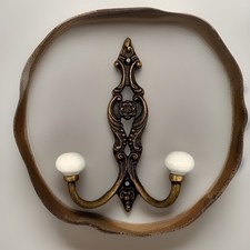 Antique Vintage Bronze Metal Wall Cast Iron Wall Hook Coat Hook Wreath Hanger